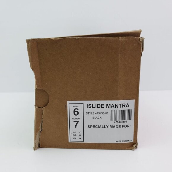 ISlide Mantra Mens Size 6 Womens Sz 7 Black Skate Fam Slip On Slide Sandals - Picture 14 of 16